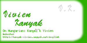 vivien kanyak business card